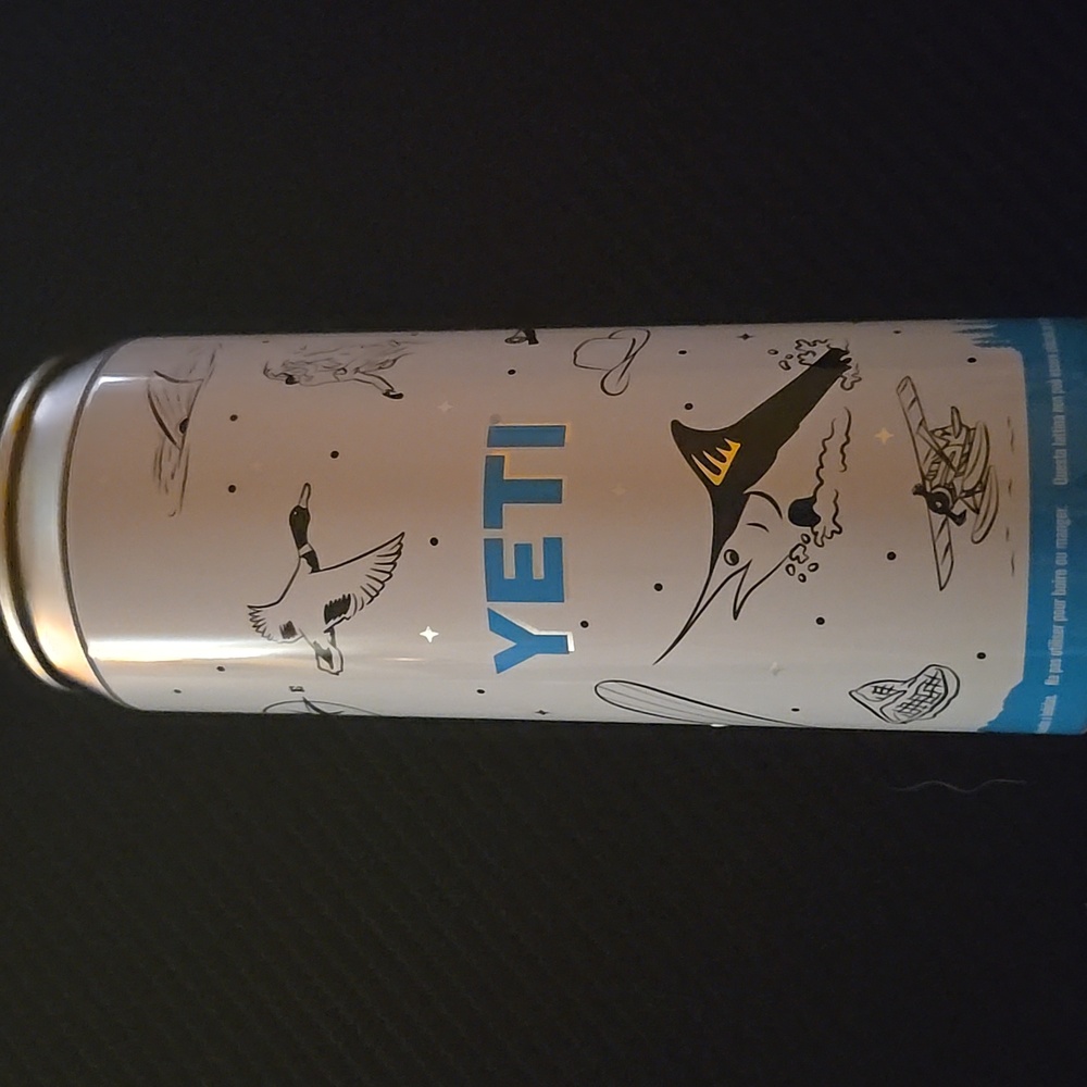 Yeti Gray and Blue Bar Accessory with Insulated Design